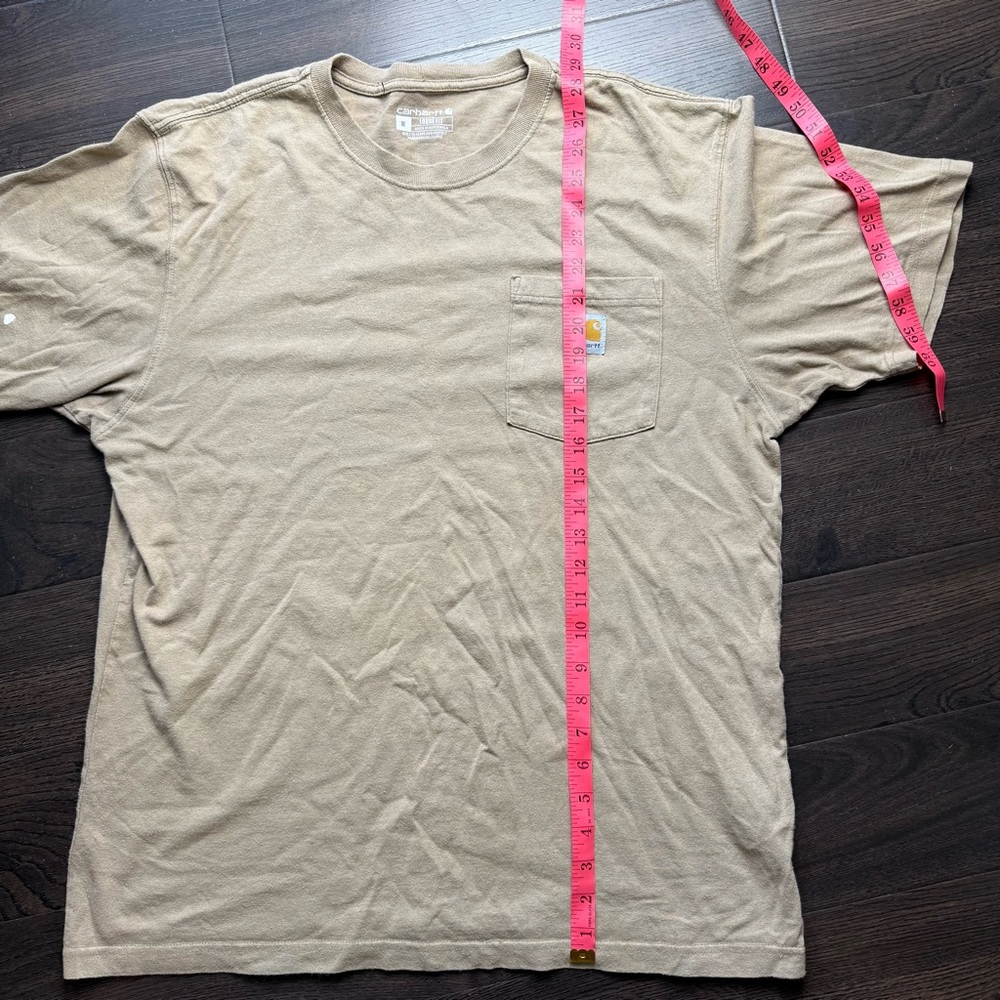 Carhartt Tan Crew Neck Tee - Picture 6 of 7